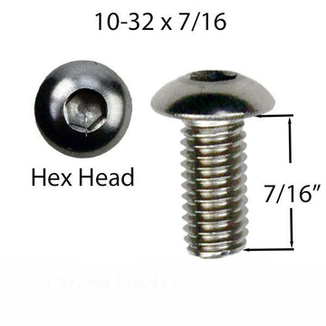 Marvin 10-32 x 7/16" Hex Drive, Truss Head Escutcheon Adapter Screw - SFD